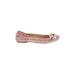 Stuart Weitzman Flats: Pink Shoes - Women's Size 6 1/2 - Round Toe