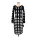 Lularoe Casual Dress Crew Neck Long sleeves: Black Argyle Dresses - New - Women's Size Small