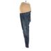 A Pea in the Pod Jeans - High Rise: Blue Bottoms - Women's Size 27 Maternity - Distressed Wash