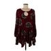 Entro Casual Dress - Mini: Burgundy Dresses - Women's Size Medium