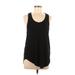 Pure Barre Active Tank Top: Black Solid Activewear - Women's Size Small