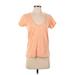 Rag & Bone Short Sleeve T-Shirt: Orange Tops - Women's Size Small
