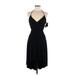 City Triangles Casual Dress - Midi Keyhole Sleeveless: Black Dresses - New - Women's Size Medium