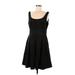 Lauren by Ralph Lauren Casual Dress - A-Line Scoop Neck Sleeveless: Black Print Dresses - Women's Size 12