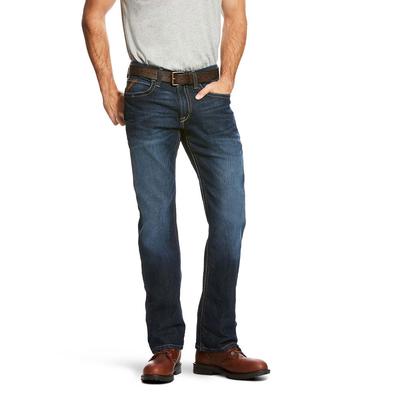 Ariat Men's Rebar M4 Relaxed Durastretch Edge Bootcut Jean (Size 40-34) Maritime, Cotton,Polyester,Spandex