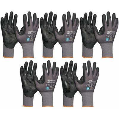 Handschuhe mit Noppen - Montagehandschuhe Gr 7 - Gebol Arbeitshandschuhe Multiflex robust und Image