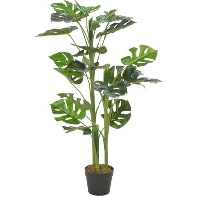 Künstliche Pflanze Monstera mit Topf Grün 100 cm Vidaxl