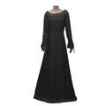 Rétro Vintage Epoque Médiévale Robe de cocktail Robe vintage Robe Robe tunique Robe de bal Longue longueur Viking Ranger Elfe Femme Trapèze Fête du thé Festival Robe