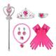 Combinaison de bijoux biqi princesse pêche rose, accessoires princesse super pêche pour enfants