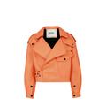 Ilaria Jacket In Orange Lambskin Leather