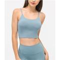 Damen Tank Top Running Sport Top Feste Farbe Yoga Fitness Bauchfreies Top Rosa Königliches Blau Blau Gurt Hochelastisch Sommer