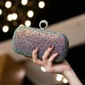 Damen Clutch Abendtasche Handgelenk-Tasche Clutch-Taschen PU-Leder Party Brautparty Festtage Strass Hohe Kapazität Leichtgewichtig Langlebig Feste Farbe Kleines Weiß Klein schwarz Kleines Blau