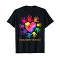 Dandy Walker Impairment Awareness Hands Heart Dandy Walker T-Shirt