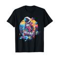 DJ Astronaut Plattenspieler Space Disc Jockey DJ Mixer T-Shirt