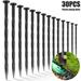 Plastic Edging Stakes Elbourn 30Pcs 8-Inch Landscape Edging Anchoring Spikes Spiral Landscape Anchoring Spikes for Weed Barriers