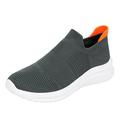 KaLI_store Men S Shoes Men s Light Sneakers Tennis Running Slip-on Shoes Casual Walking Work Cross Training Shoes Fashion Gym Trainer Grey 12.5