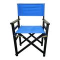 2 Piece Director Chairs Folding Makeup Chair with Wood Frame and Canvas Portable Lightweight Camping Lawn Chair