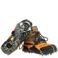 19 Teeth Stainless Steel Crampons Anti-Slip Snow and Ice Crampons Crampon for Shoe Boots Winter Safety and Protection for Fishing Walking Hiking Climbing