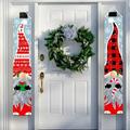 Christmas Outdoor Porch Signs Christmas Hanging Banners Gnomes Porch Sign Welcome Merry Christmas Porch Signs Gnome Xmas Door Hanging Banners for Home Outdoor Indoor Wall Door Decor