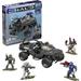 MEGA HALO Infinite Toy Car Building Toys Set Unsc Razorback Blitz Vehicle with 303 Pieces 4 Micro Action Figures and Accessories Gift Ideas