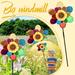 Sunflower Pinwheels Outdoor Wind Spinners Yard Garden Lawn Pinwheels Bulk Wind Toys for Kids Colorful Flower Windmill Decorative Pinwheel