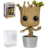 POP Marvel: Guardians of The Galaxy - Dancing Groot Funko Pop! Vinyl Figure (Bundled with Compatible Pop Box Protector Case) Multicolored 3.75 inches