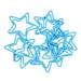 100pcs Paper Clips Creative Shape Paper Clip Series Metal Paper Clip Funny Paper Clips Cute Blue Star Shape Electroplating Process Blue Paper Clips for Offices Home School