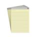 TRU RED Notepads 8.5 x 11.75 Narrow Ruled Canary 50 Sheets/Pad 6 Pads/Pack (TR57377) TR59921