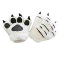 JAMISL 1pc Simulation Animal Palm Plush Toy Creative Children Glove Toy Hair Band Game Prop Toy Lovely Animal Palm Shape Toy Cartoon Animal Palm Glove Toy for Kids Playing White Tiger Style