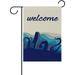 YCHII Octopus Tentacles with Sea Wave Vintage Garden Flag Welcome Home House Flags Double Sided Yard Banner Outdoor Decor 1 Piece