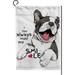 Hidove Garden Flag Smiling Funny Boston Terrier Dog Double-Sided Printed Garden House Sports Flag 12x18in Polyester Decorative Flags for Courtyard Garden Flowerpot