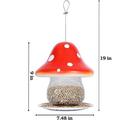 Karymi Red Solar Bird Feeders - Outdoors Hanging Color Changing Solar Garden Lantern Flash Deals Clearance Bird Feeders for Outdoors Gifts for Mom Hummingbird Feeders for Outdoors Window Bird Feeder