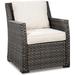 YONG Easy Isle Outdoor Lounge Chair Dark Brown & Beige