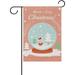 Hidove Garden Flag Cozy Christmas Globe Seasonal Holiday Yard House Flag Banner 28 x 40 inches Decorative Flag for Home Indoor Outdoor Decor