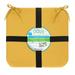 Sunny Citrus 2-pk Outdoor Bistro Cushion 17 x 17 in Solid Yellow