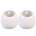 2pcs Hanging Planter Outdoor Round Pots Wall Plant Containers Whiteware Ceramic Succulent Planter Flower Pot Vase without Hole (White)