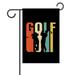 Golf Ball Garden Flag Grass Sunset Sports Double Sided Yard Flag Athletic Polyester Outdoor Patio Lawn Porch House Decor Flags