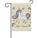 Hidove Seasonal Holiday Garden Yard House Flag Banner 28 x 40 inches Decorative Flag for Home Indoor Outdoor Decor White Cute Sweet Unicorn