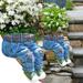 Fimeskey Flower Pots Creative Jeans Resin Flower Pot Flower Pot Cute Flower Pot Vintage Resin Jeans Shape Garden Statue Flower Pot DIY Flower Pot For Home Yard Outdoor Decoration