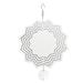 Wind Chime White Simple Delicate Decorative Weather Resistance Ornament for Lamp Tree Wall Lotus Pattern