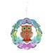 Qtmnekly 3D Owl Wind Spinners Gifts for Women 12 Inch 3D Hanging Wind Spinner for Outdoor Decor Art Garden Decoration