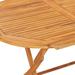 Andoer parcel Table 62.9 x31.4 x29.5 Teak Patio Table Balcony Lawn Wood Balcony Table 62.9inx31.4inx29.5in Teak