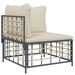 Andoer parcel Furniture Set 3 Piece Rattan 3186692 With Cushions Patio Furniture Patio Poly Rattan Piece Patio Set Ciadaz 2 Sofas With Set Deck Poolside Patio Chair With Coffee Table Sofa