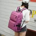 GNFQXSS Business Backpack Multilayer Leisure Laptop Bag Succinct Large Capacity Backpack Hot Pink