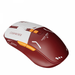 Bluetooth Wireless Gaming Mouse Rechargeable Wireless Wired Mouse 7 Colors Rgb Light (red And White Mech)