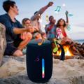 UAEBM Outdoor Portable Bluetooth Speaker with LED Light Long Standby Life Wireless Speaker HiFi Stereo Sound Speaker Water Proof Speaker with Deep Bass Black