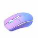 Bluetooth Wireless Gaming Mouse Rechargeable Wireless Wired Mouse 7 Colors Rgb Light (purple And Blue Gradient Color)