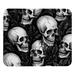 Gray Skulls Mouse Pad Square Mouse Pads for Wireless Mouse Non Slip Rubber Base Mouse Pads for Computers Laptop Office Desk Accessories 8.3x9.8in