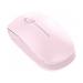 High precision multi-device wireless mouse 2.4g Usb receiver Bluetooth rechargeable mouse (pink)