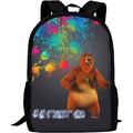 Grizzy Bear The Lemmings Student School Bag College Laptop Backpack Travel Satchel Boys Girls Daypack